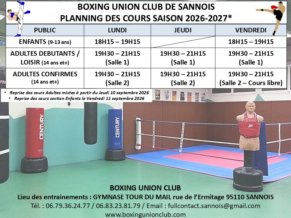 REPRISE DES COURS JEUDI 10 SEPTEMBRE 2026 : ADO/ADULTES +14 ANS / ENFANTS : VENDREDI 11 SEPTEMBRE 2026