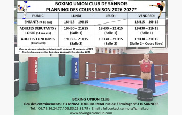 REPRISE DES COURS JEUDI 10 SEPTEMBRE 2026 : ADO/ADULTES +14 ANS / ENFANTS : VENDREDI 11 SEPTEMBRE 2026