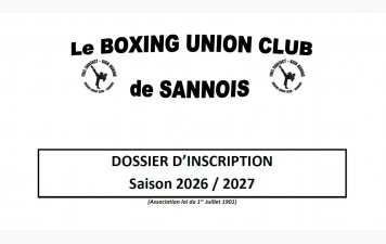 /!\ DOSSIER D'INSCRIPTION SAISON 2026-2027 !