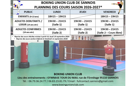 REPRISE DES COURS JEUDI 10 SEPTEMBRE 2026 : ADO/ADULTES +14 ANS / ENFANTS : VENDREDI 11 SEPTEMBRE 2026