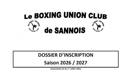 /!\ DOSSIER D'INSCRIPTION SAISON 2026-2027 !